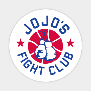 JoJo's Fight Club - White Magnet